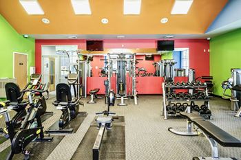 Modern fitness center